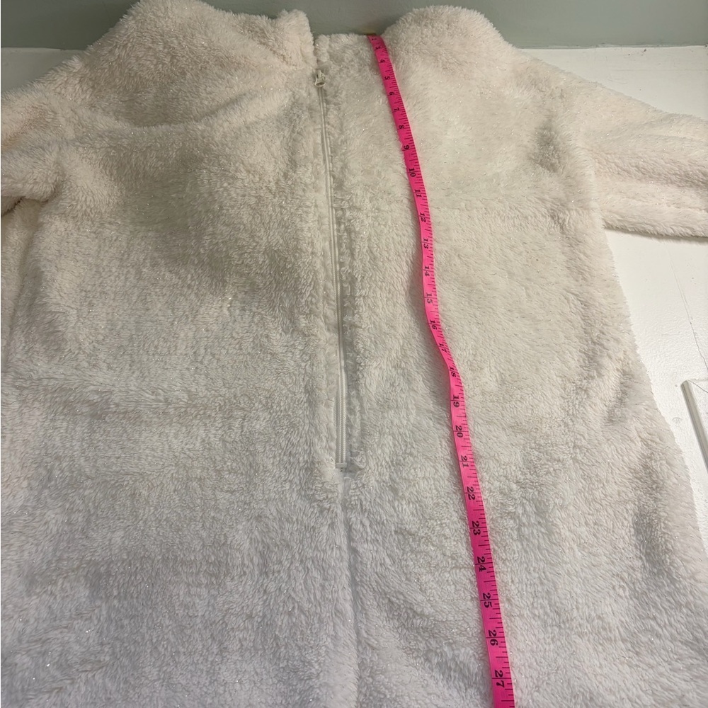 NWT Colsie Adult Fuzzy White Romper Jacket size M - Picture 9 of 9